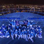 Global Smurfs Day Celebration, Marina Bay Sands, Singapore