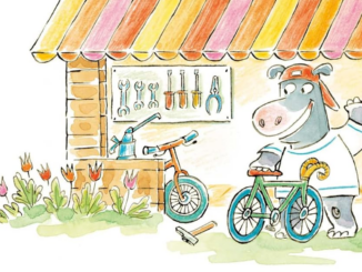 Extrait du livre pour enfants « Petit vélo » (Pastel, 2024)