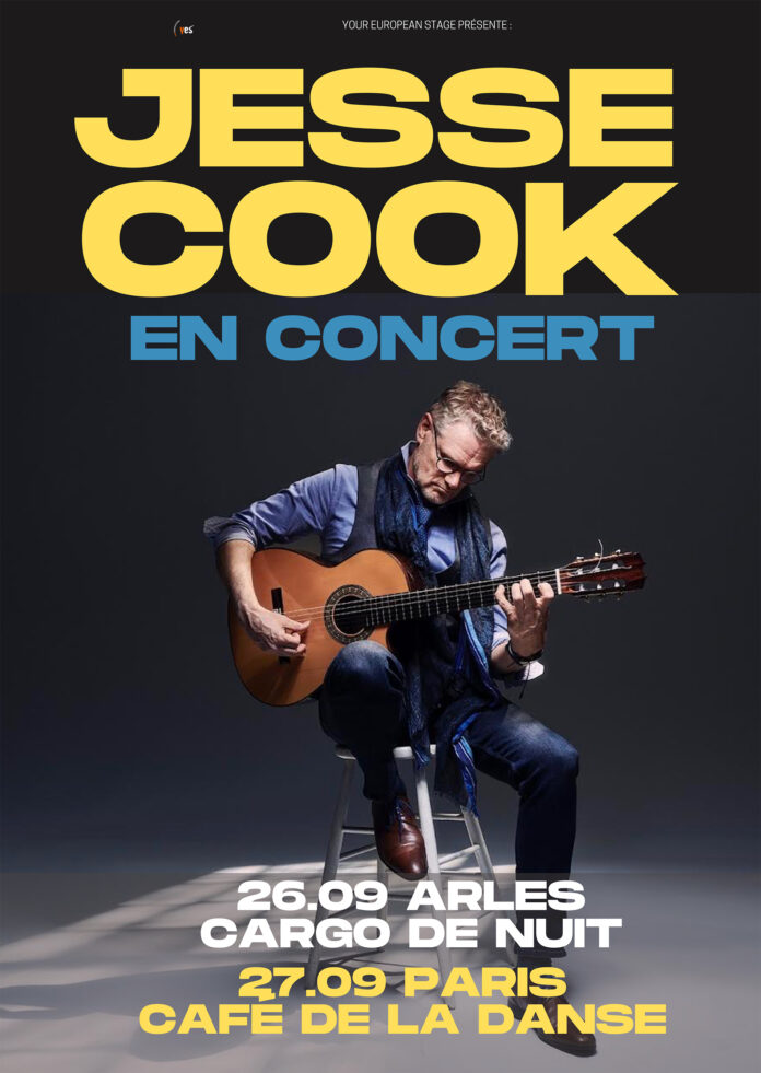 Jesse Cook en tournée le 26/09 à Arles et le 27/09 à Paris